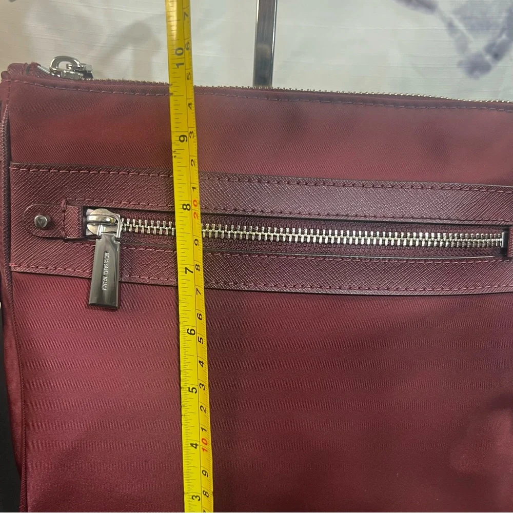 Michael Kors' Jet Set Charm Large Flat Burgundy Crossbody/Shoulder Bag/Purse